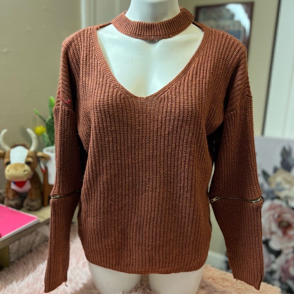 Brown sweater